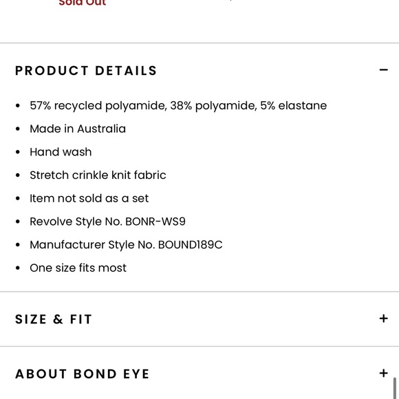 🆕 Bond-Eye Brad Top and Verve Skirt Set in Sienna - Picture 8 of 13